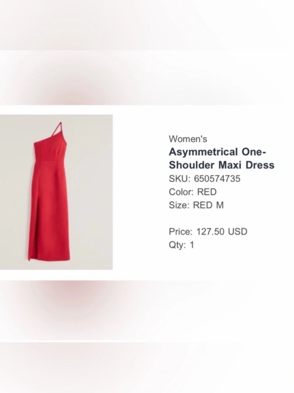 ABERCROMBIE & FITCH Red Maxi Dress Women’s size Small